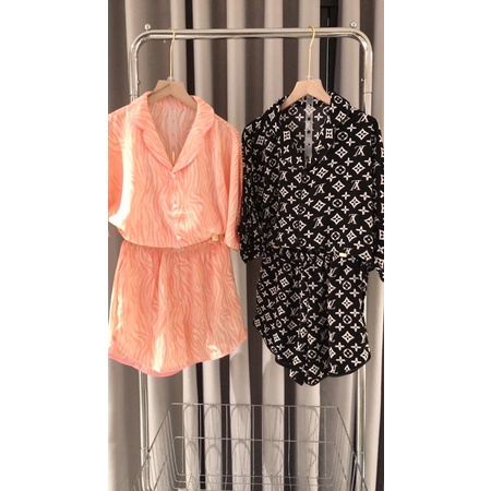 PYJAMA MANGO ĐÙI DƠI, set mango mặc nhà, set đùi mặc nhà