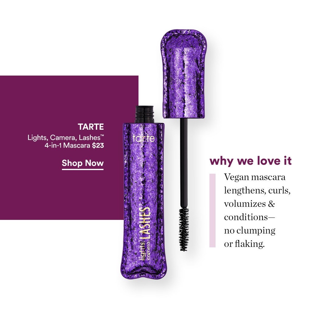 Mascara Làm Dài Mi Tarte Lights, Camera, Lashes™ 4-in-1 Mascara
