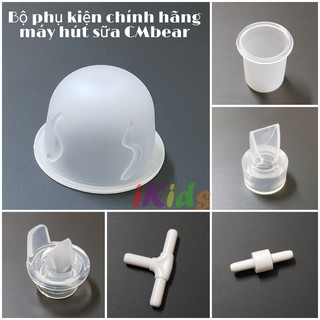 Phụ kiện van chân không, cút nối máy hút, phễu silicon cho máy hút sữa CMbear