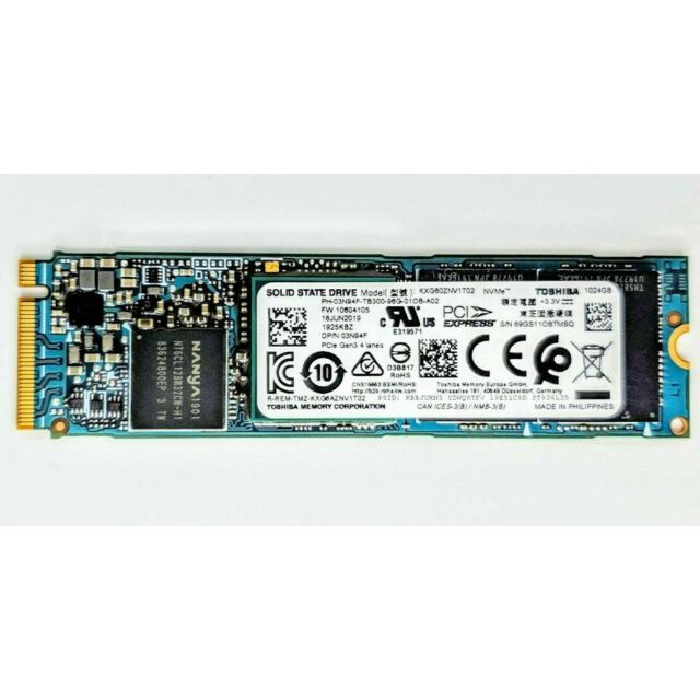 Ổ Cứng SSD M2 PCIe 1TB Toshiba Nvme XG6 KXG60ZNV1T02 2280 | BigBuy360 - bigbuy360.vn