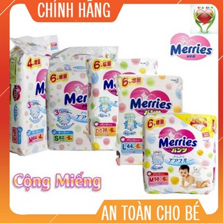 ( Cộng Miếng ) Bỉm Merries Nội Địa Nhật Size Newborn 96/Size S88/M64 Quần/M68 Dán/L50 Quần/L58 Dán/XL44/XXL28