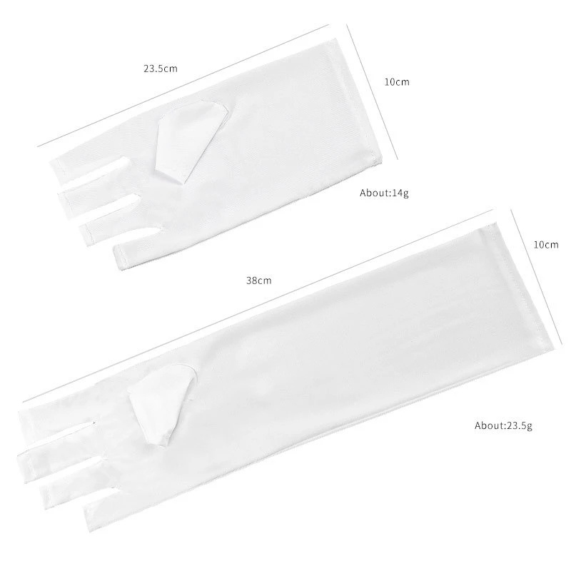 Set 2 Găng Tay Bảo Vệ Chống Tia UV Chống Bức Xạ Khi Làm Móng