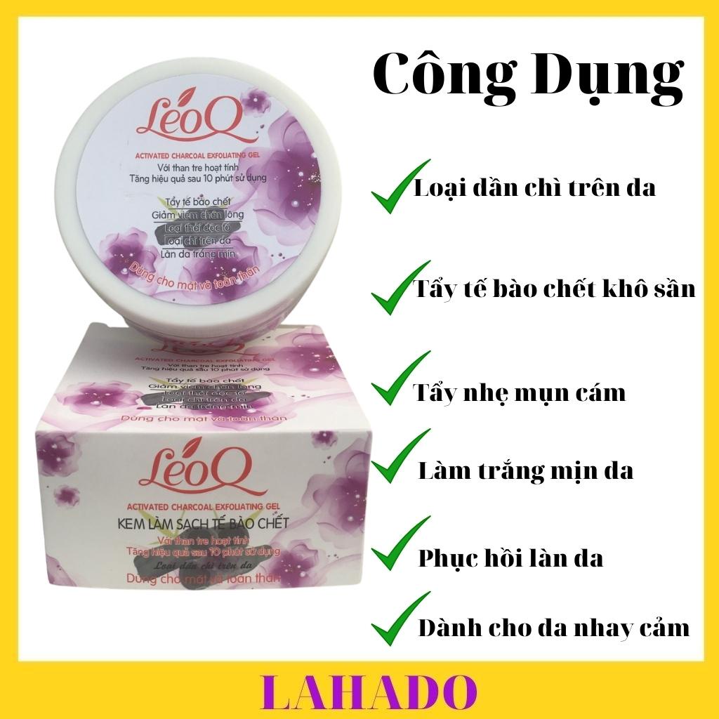 Tẩy tế bào chết body toàn thân than hoạt tính LeoQ 200ml