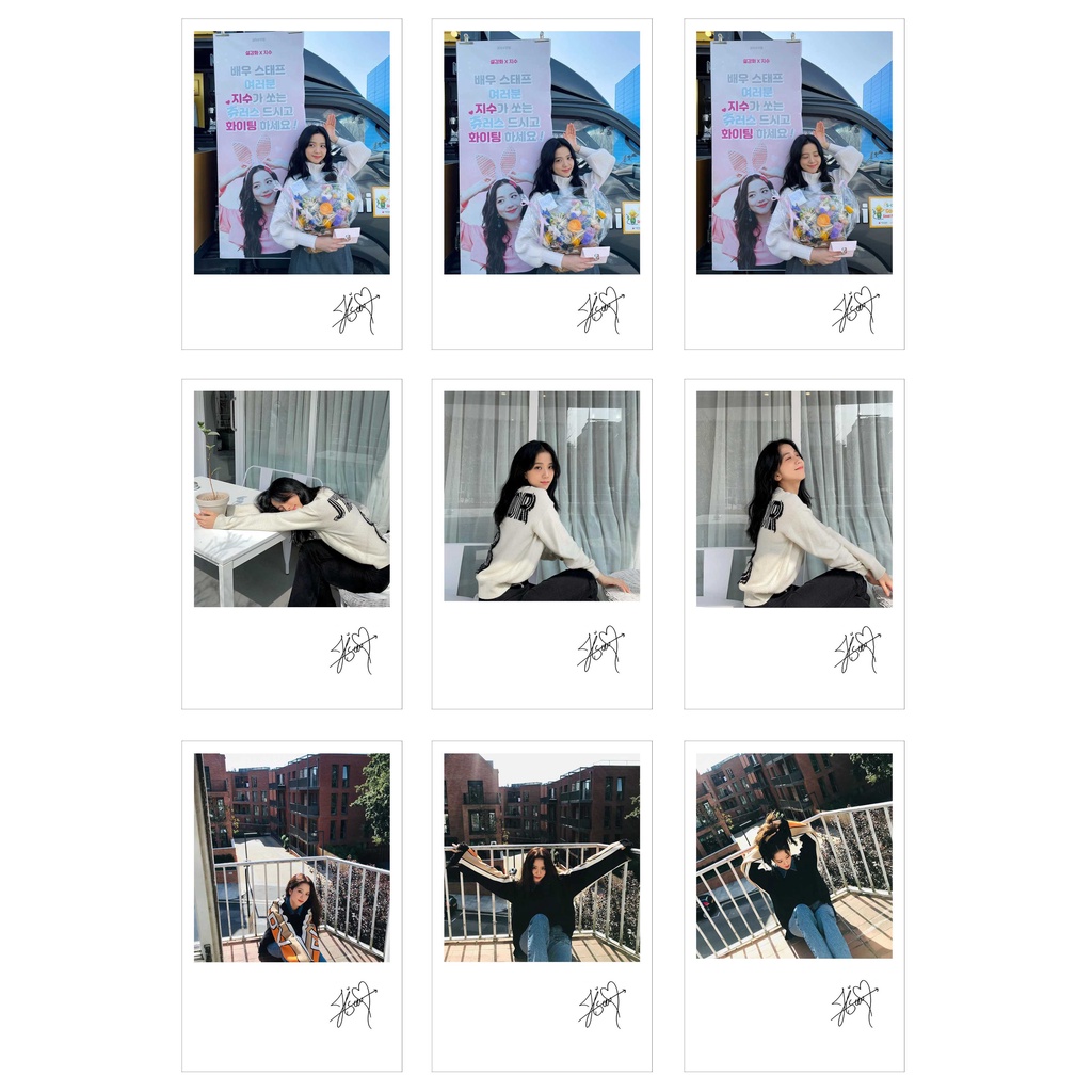 [Ép Lụa] Lomo Card 36 Ảnh BLACKPINK - JISOO INSTAGRAM (có chữ ký) | WebRaoVat - webraovat.net.vn