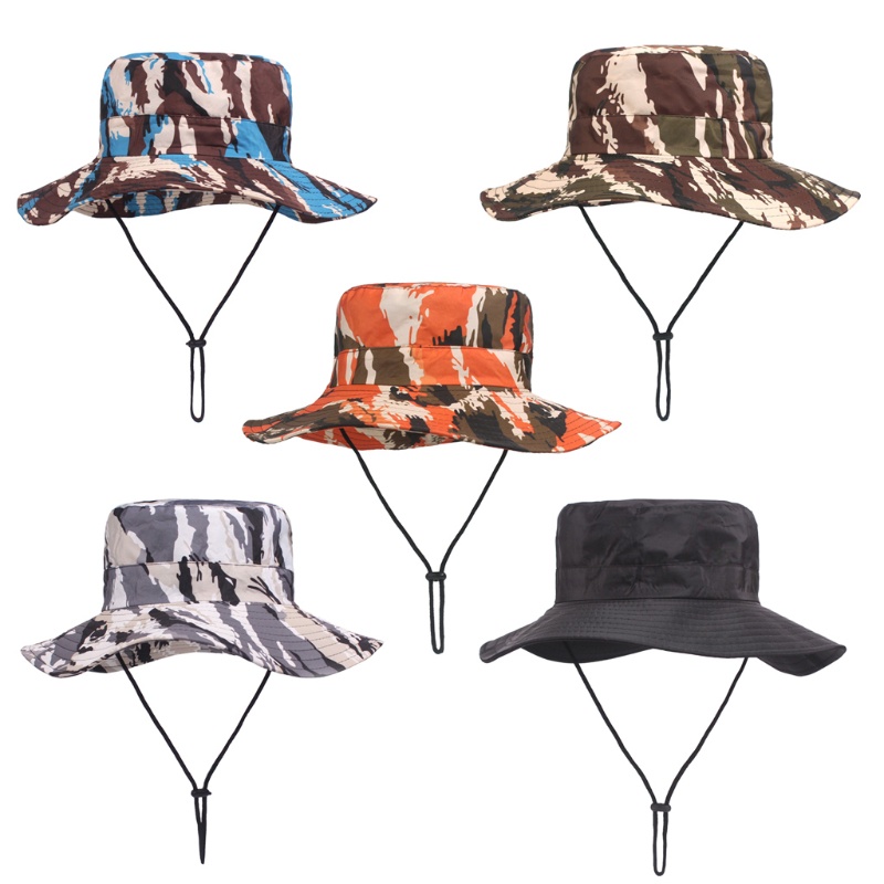 QQ Mũ Boonie Vành Rộng Chống Nắng Cho Nam Hoạt Động Ngoài Trời