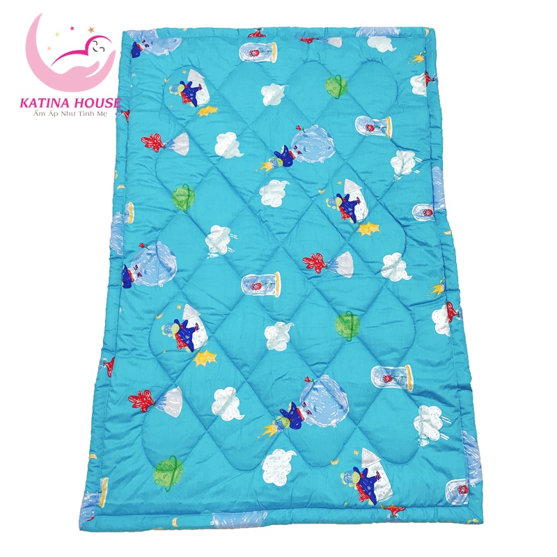 Đệm cho bé mầm non 1-5 tuổi, vải Cotton Satin Hàn Quốc mềm mát, thấm hút tốt, nhiều họa tiết đáng yêu