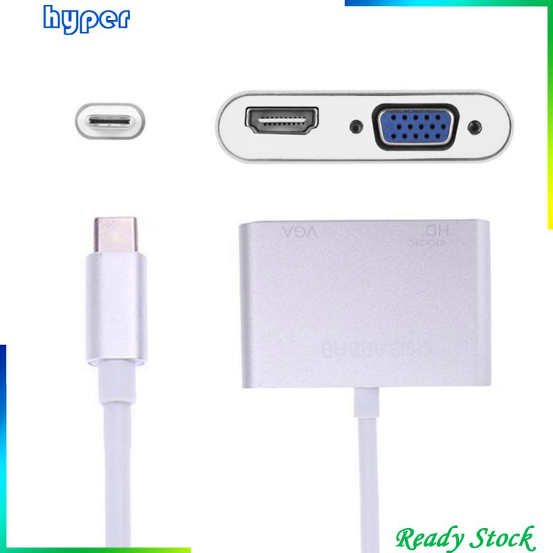 Bộ Chuyển Đổi Usb C Hdmi 4k Vga Usb3.1 Type C Sang Vga Hdmi Video