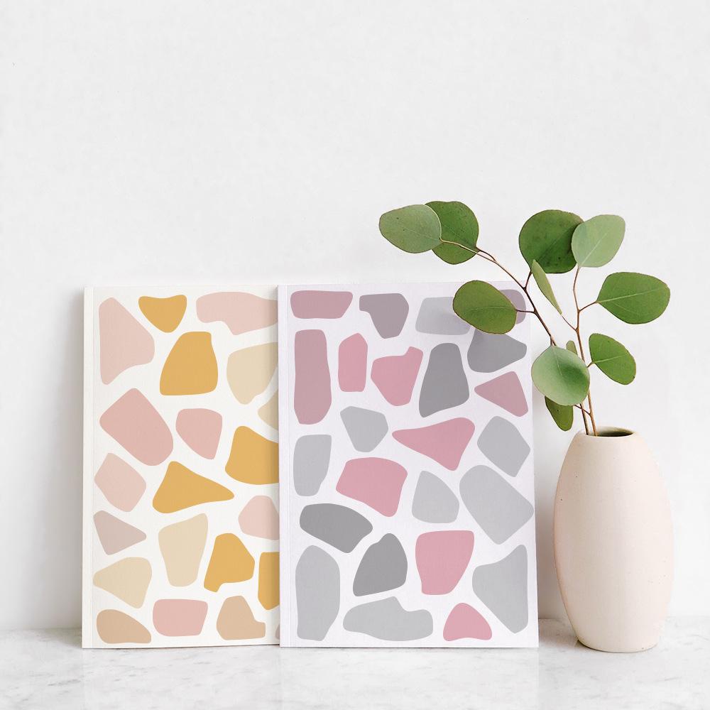 Sticker Dán Tường Bằng PVC Họa Tiết Terrazzo Dễ Thương Bắt Mắt