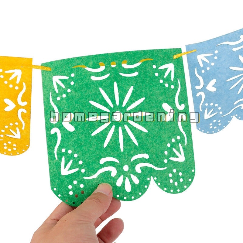Dây Cờ Treo Trang Trí Tiệc Tùng Lễ Hội Bằng Vải Nỉ Không Dệt Nhiều Màu Sắc Họa Tiết Hoa Kéo Dây Thừng