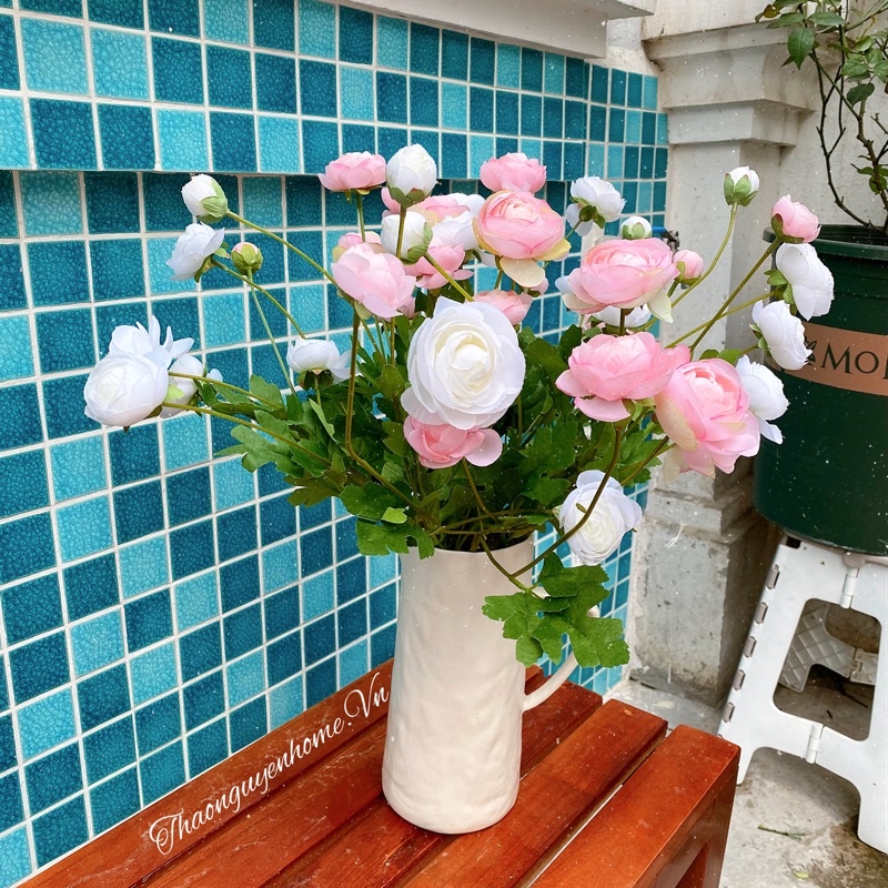 Hoa mao lương hoa lụa giả cao cấp