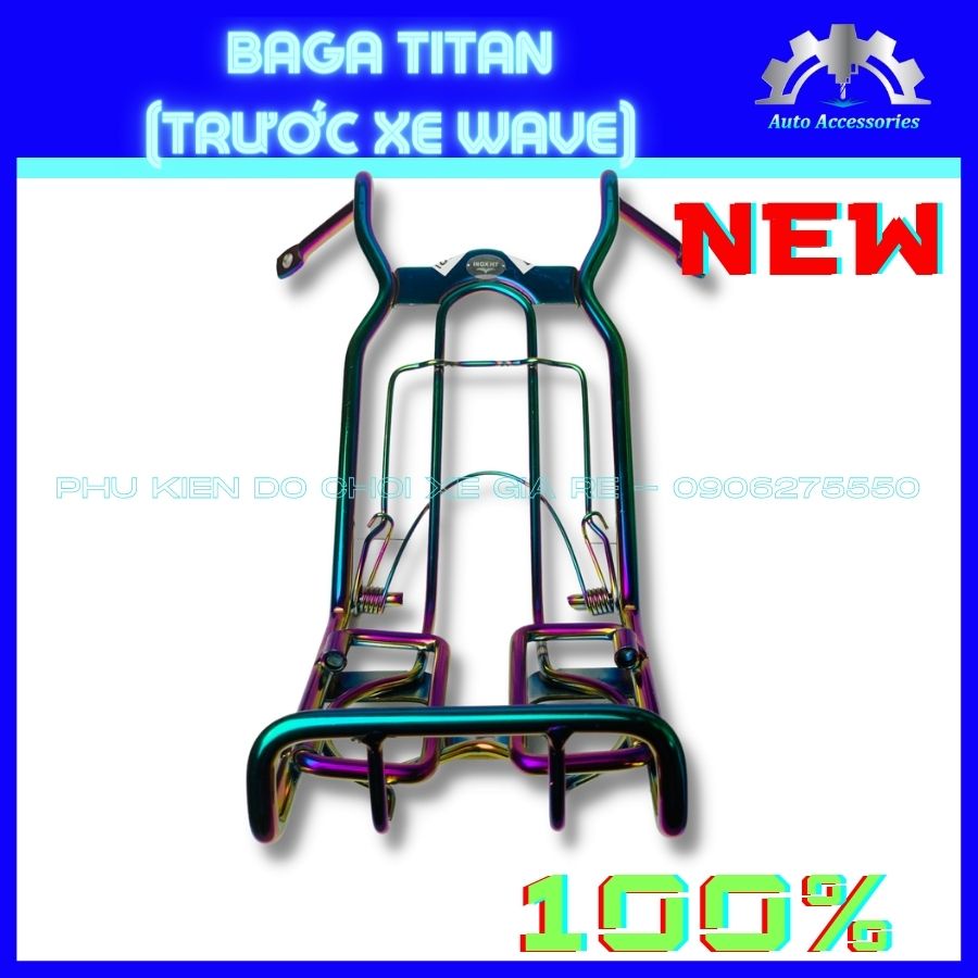 Baga Titan 7 Màu xe Wave - CỰC NÉT. Ba Ga Trước Titan xe WAVE, Titan chất lượng, hàng không bung tróc, không trầy xước