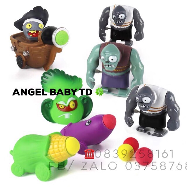 Bộ zoombie and plants bắn quái vật đáng yêu đồ chơi trẻ em