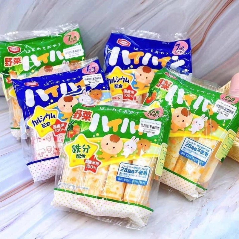 Bánh gạo Haihai Nhật Bản cho bé từ 7m