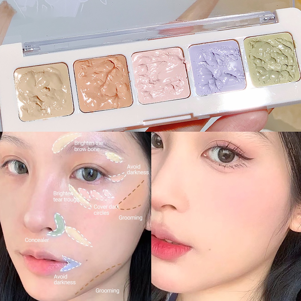 1 Hộp Phấn Che Khuyết Điểm 1.6g Lâu Trôi Che Phủ Quầng Thâm / Mụn / Quầng Thâm Hiệu Quả