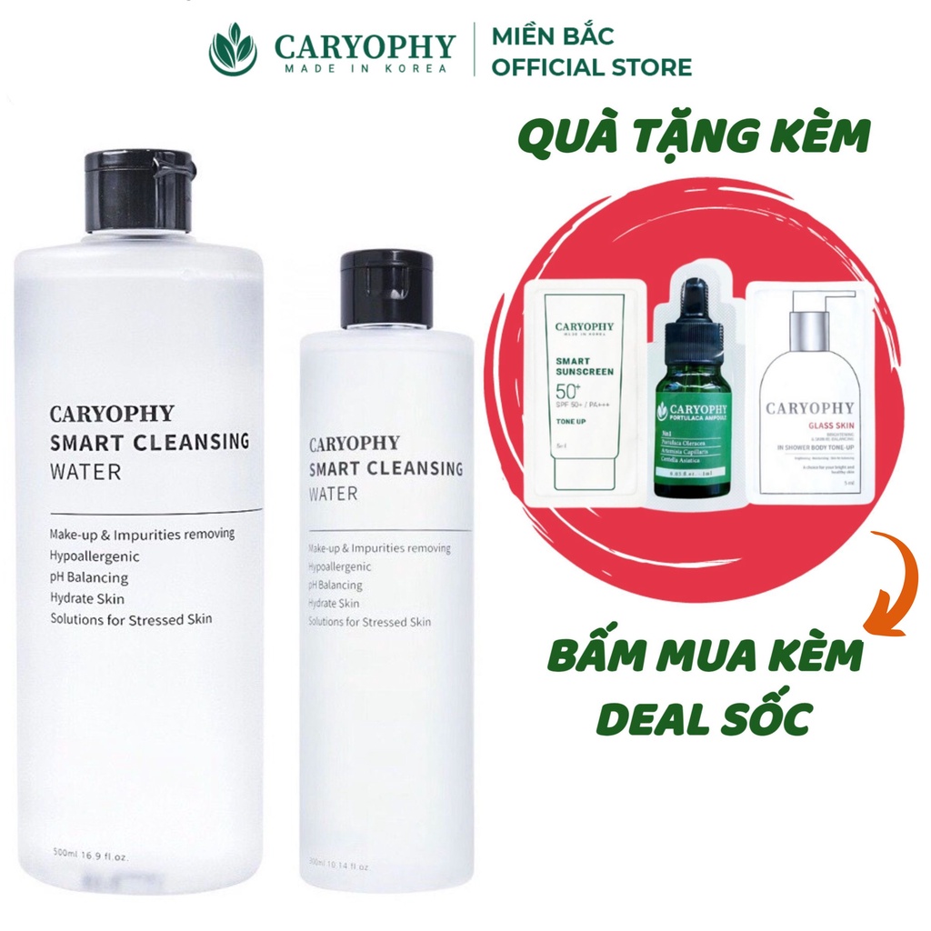 Nước tẩy trang thông minh Caryophy Smart Cleansing Water 300ml-500ml