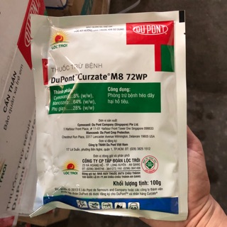 CURZATE M8 72WP – THUỐC TRỪ NẤM BỆNH CHO CÂY TRỒNG
