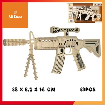 Đồ chơi lắp ghép gỗ 3D Mô hình M4 Carbine