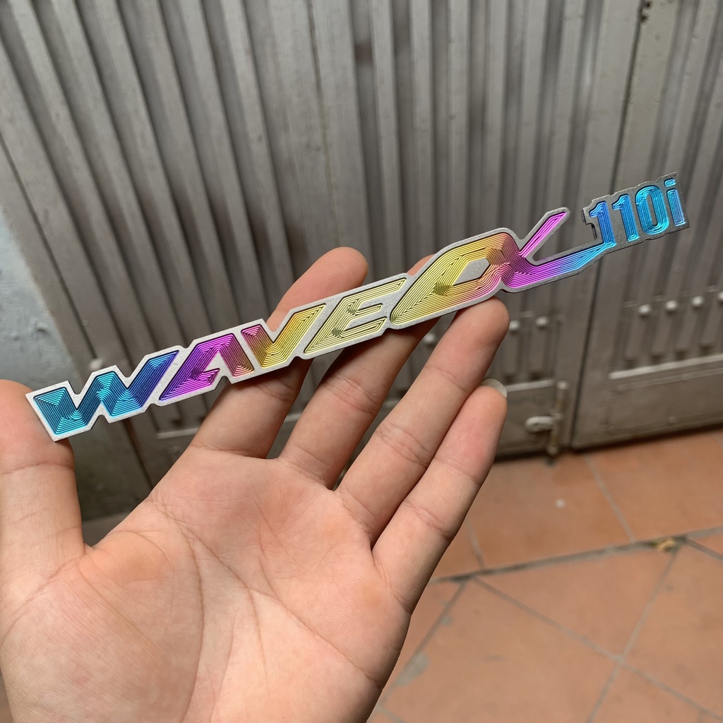 LOGO TITAN GR5 chữ HONDA, chữ WAVE