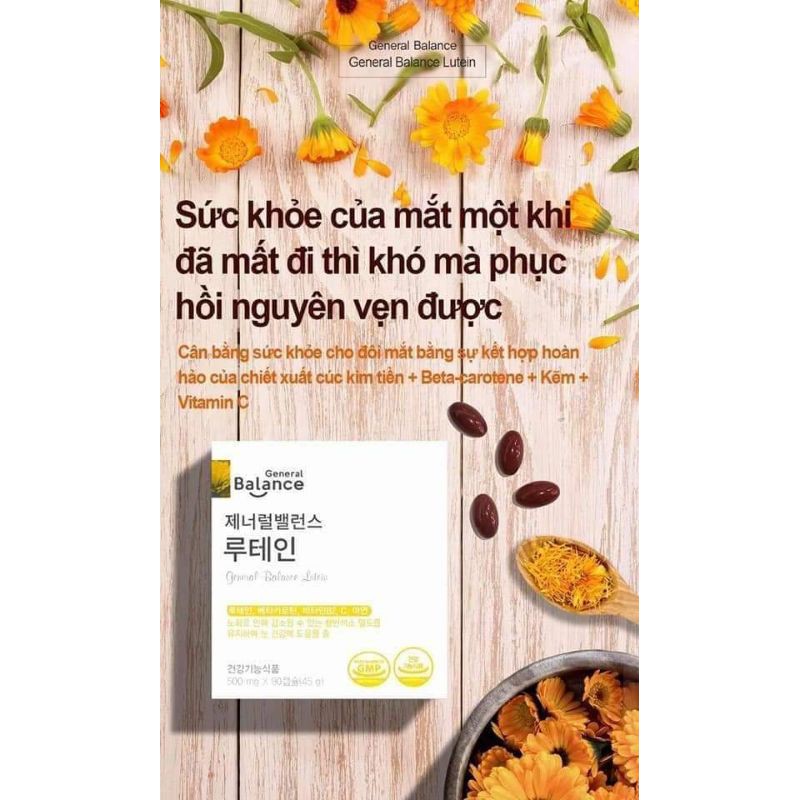 Thực phẩm bảo vệ sức khỏe của mắt  GENERAL BALANCE LUTEIN