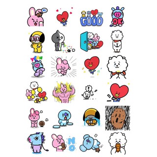 80 STICKER BT21 -  QUÀ TẶNG IDOL