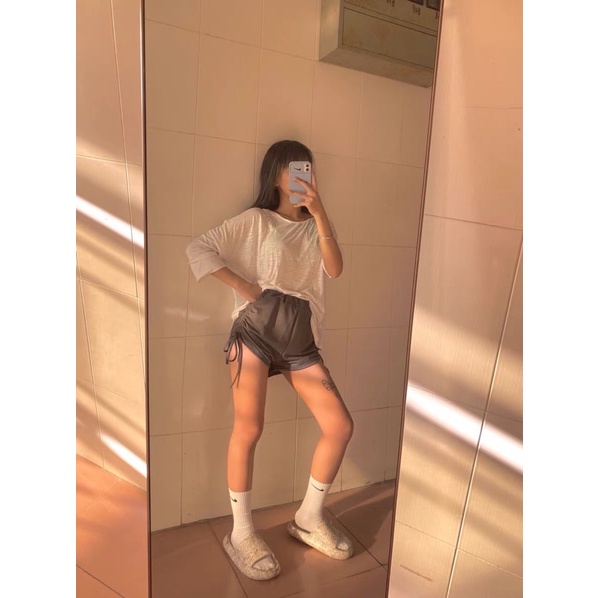 Quần short / đùi nữ Chun rút 2 bên cực Chất , Ngầu
