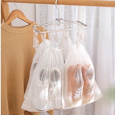 Túi Đựng Giày Đa Năng Vải Không Dệt, Miệng Dây Rút Du Lịch  MN01