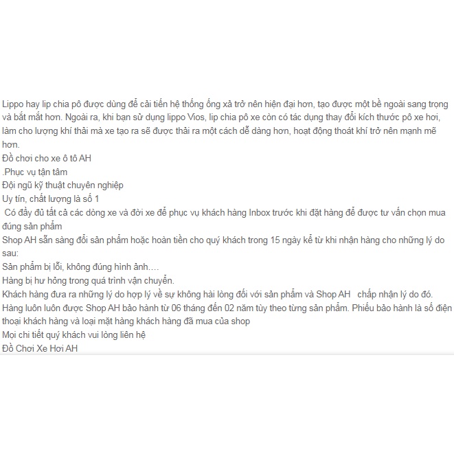 Lippo, Lip Chia Pô,Ốp Cản Sau Cho xe City Hàng Cao Cấp Loại 1