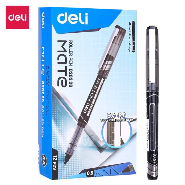 Bút mực nước Deli Mate Q202 nét 0.5mm - Hàng chính hãng