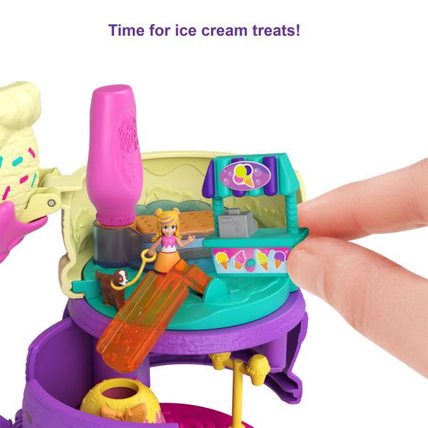 Đồ chơi POLLY POCKET - Polly Pocket Kem Ốc Quế mã HBF15/HBF14