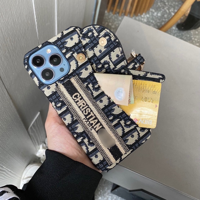 Ốp lưng Di.o.r. ví sang chảnh cao cấp dành cho 11Promax/Xs Max/X/8plus/7plus/12Promax/12Pro/12/11/13/13Pro/13Promax