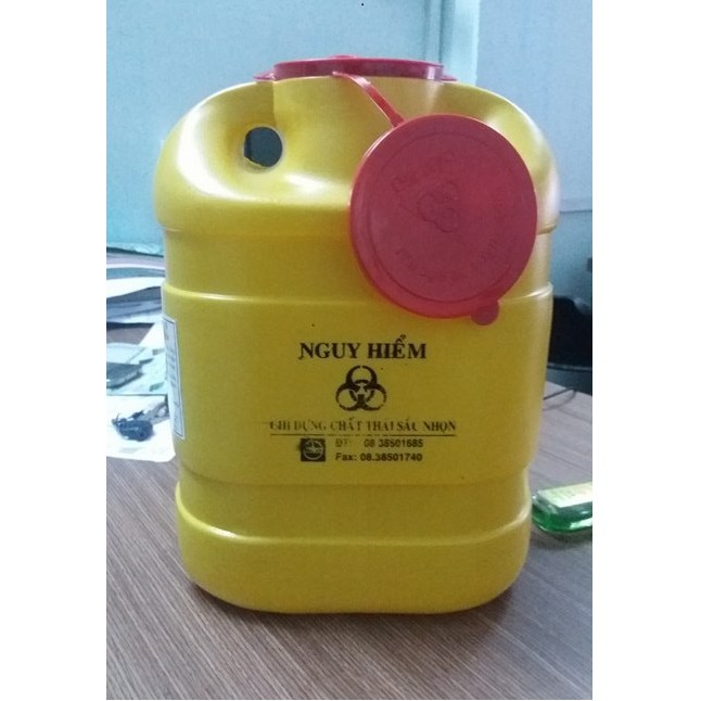 Bình Hủy Kim Tiêm Y Tế 1.5 Lít Và 6.8 Lít