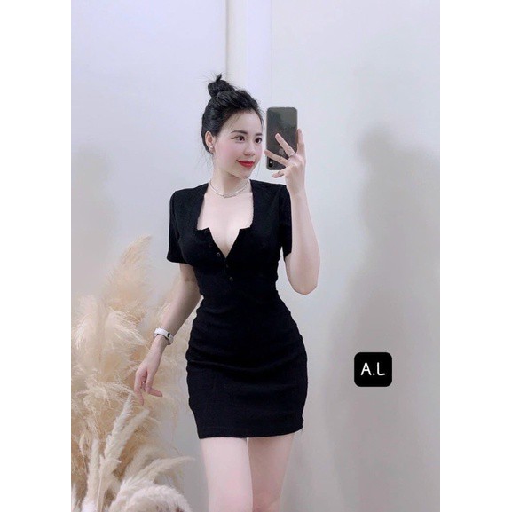 Váy body xốp ngắn chất thun xốp co giãn hàng đẹp mặc tôn dáng,4 màu ảnh thật,sexy cộc tay