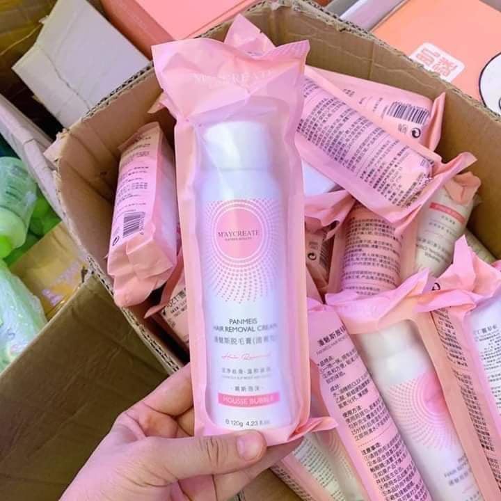 🍓Xịt Tẩy Lông M'aycreate Dạng Bọt 120ml, Tẩy Lông Tức Thì Cho Làn Da Mịn Màng, Cho Nàng Tha Hồ Diện Váy, Sooc-Y295-A5T2 | BigBuy360 - bigbuy360.vn