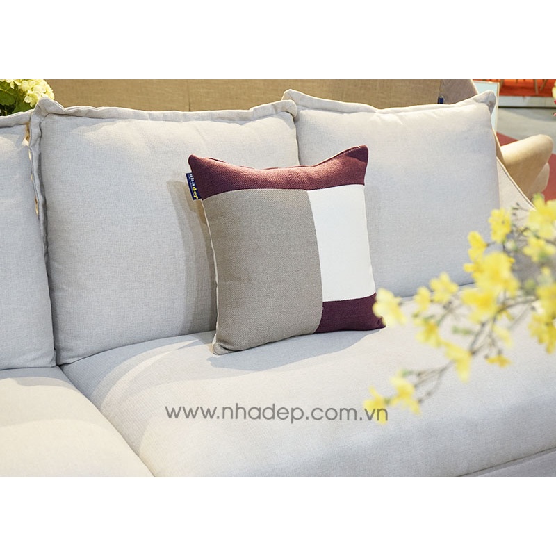 Áo gối 40x40cm vải nỉ cao cấp nhập khẩu, có khóa kéo (không kèm ruột), vỏ gối tựa lưng, vỏ gối sofa | BigBuy360 - bigbuy360.vn