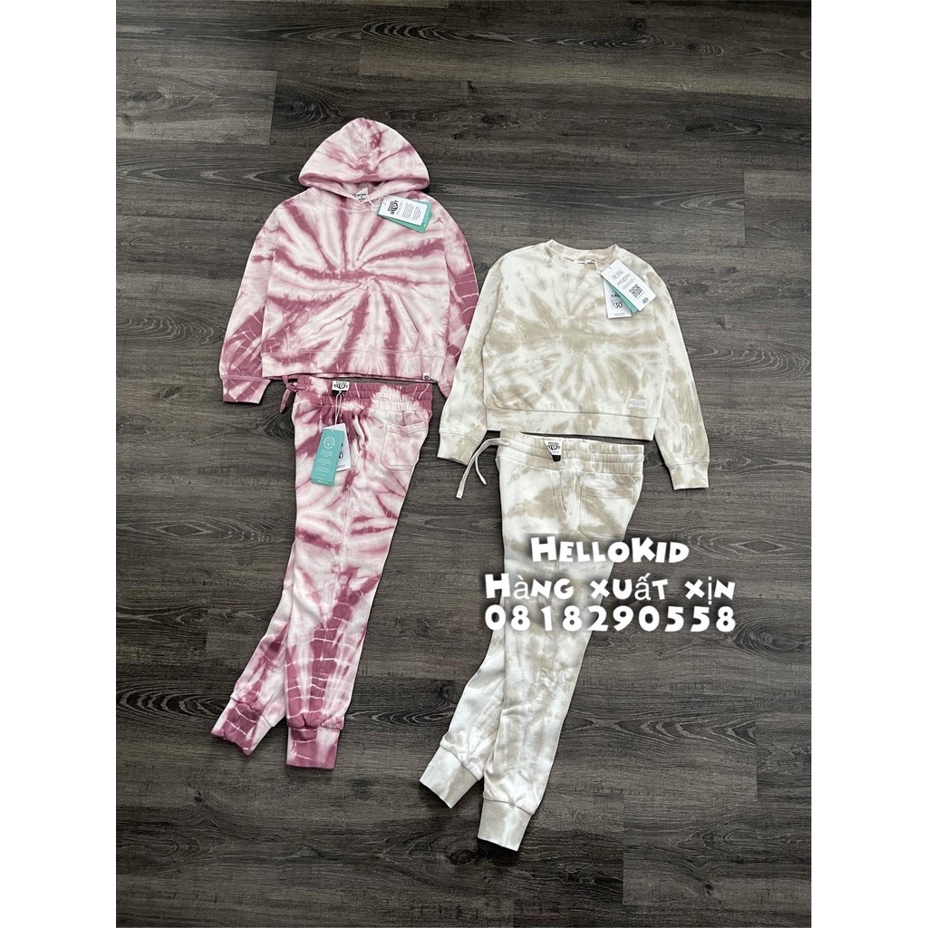 B514-Bộ nỉ loang HOT bé trai và bé gái sz đại