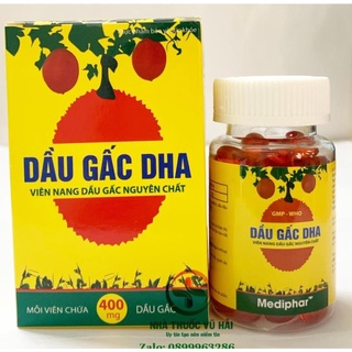 Viên dầu gấc DHA chiết xuất từ tinh dầu gấc giúp sáng mắt đẹp da