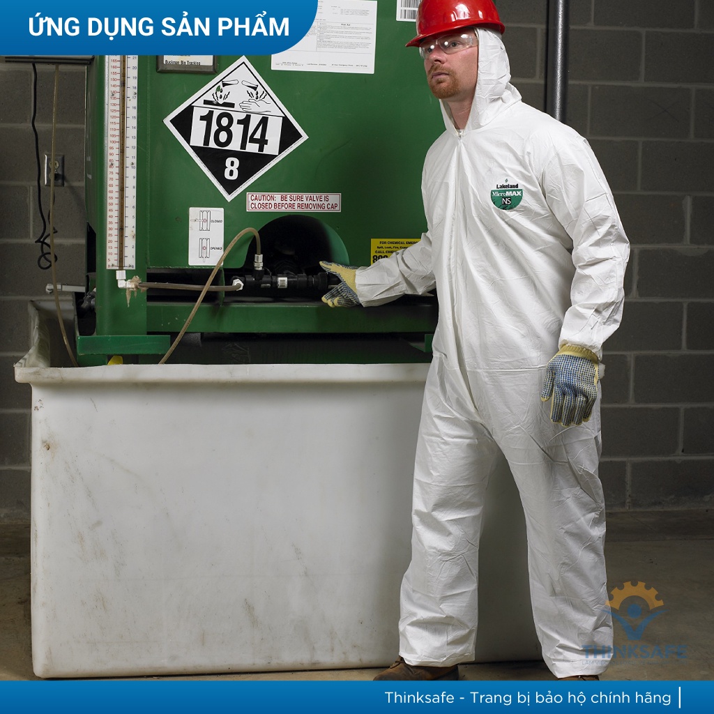 Quần áo phòng dịch Lakeland Thinksafe, chuyên dùng phòng dịch cho các nhân viên khu cách ly, đi máy bay - Micromax