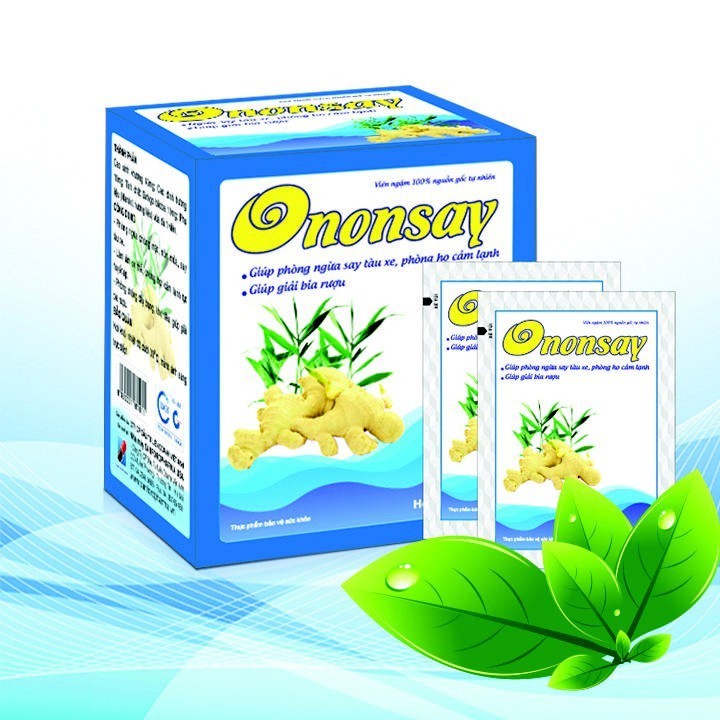 1 vỉ ( 5 viên ) Viên ngậm chống say tàu xe Ononsay