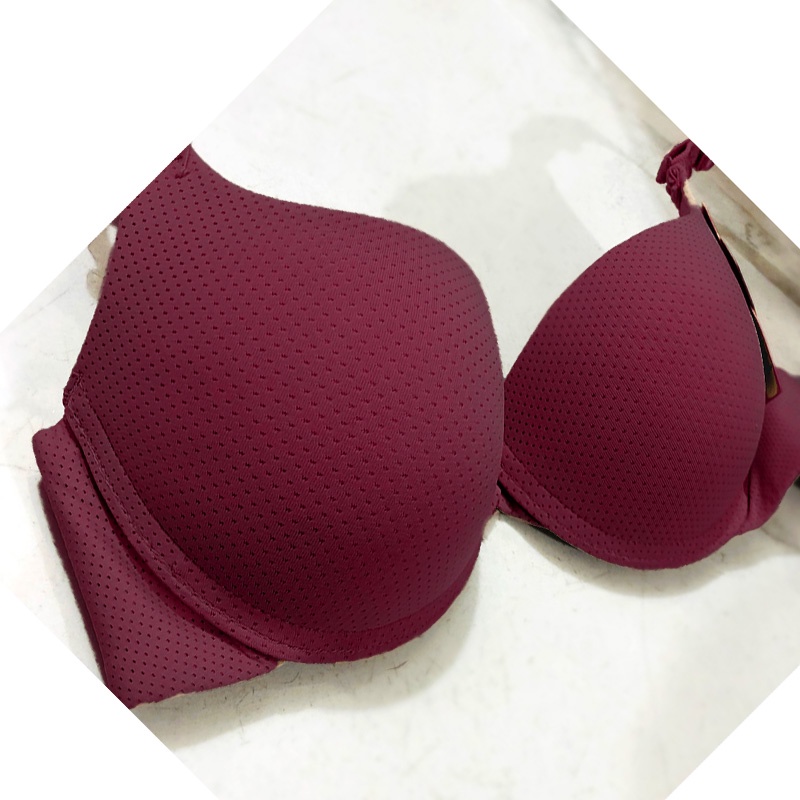 Áo lót nâng ngực có gọng vải su thông hơi cup chéo đệm vừa 2.5cm