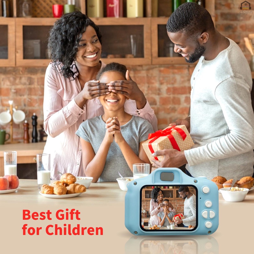 Máy ảnh kỹ thuật số dễ thương hỗ trợ thẻ TF 1.9 inch 32G có thể sạc lại cho trẻ em
 | BigBuy360 - bigbuy360.vn
