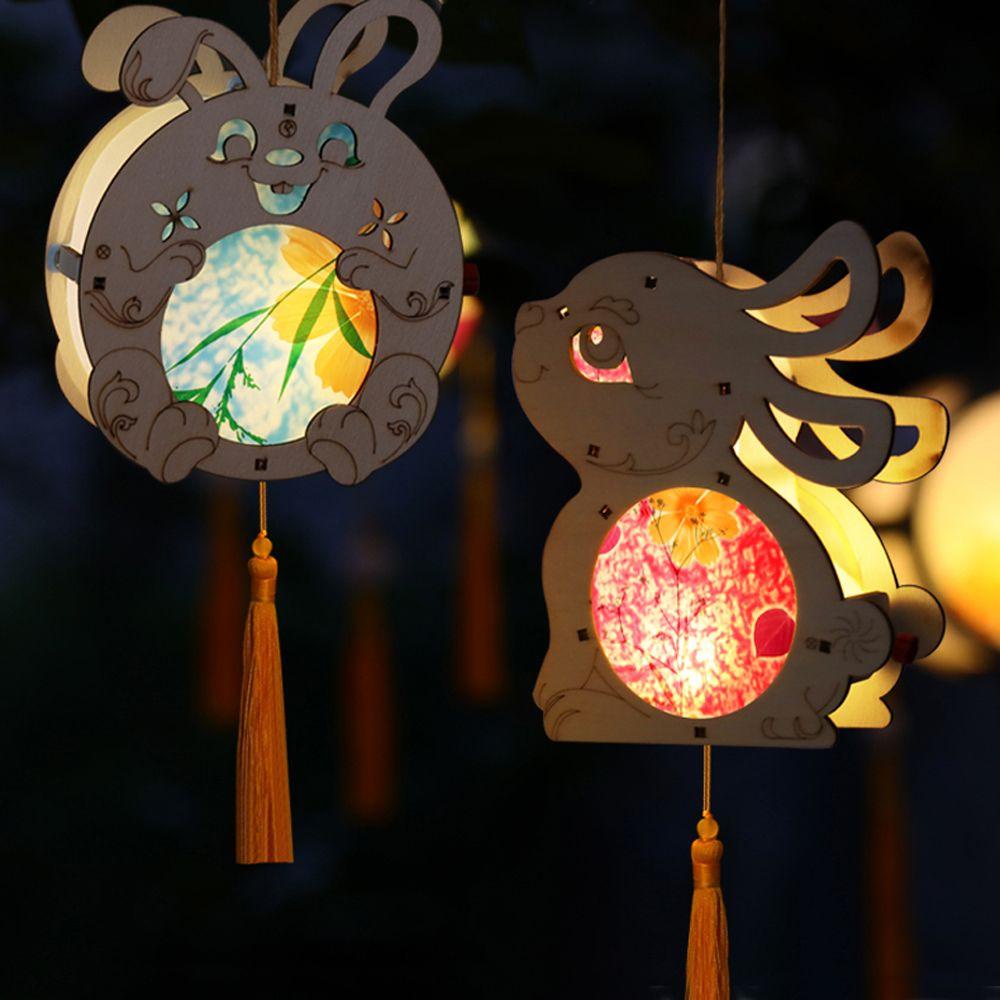 YIYU Lồng Đèn Thủ Công Họa Tiết Hoạt Hình Phong Cách Trung Hoa Cổ Điển