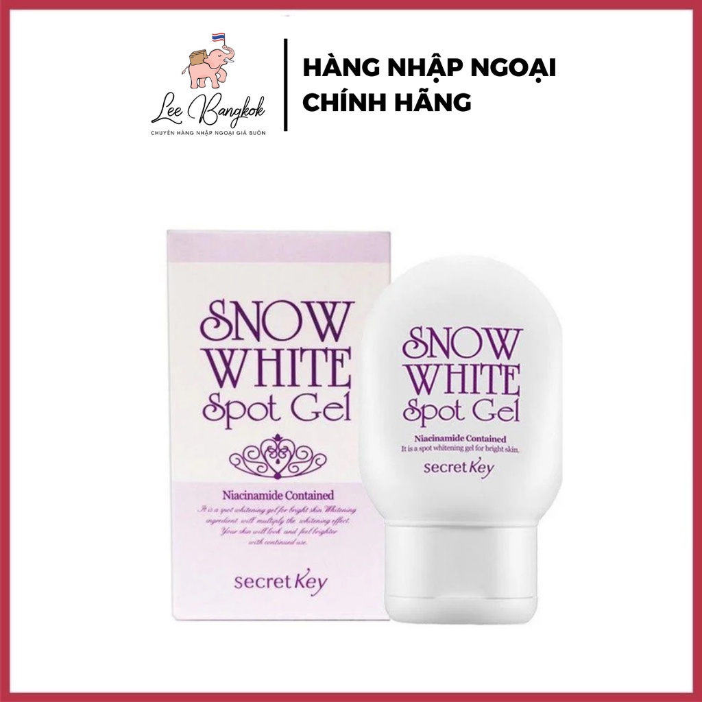 Gel Dưỡng Trắng Da Giảm Thâm Secret Key Snow White Spot Gel 65g - Nuôi Dưỡng Da Mềm Mại, Trắng Xinh