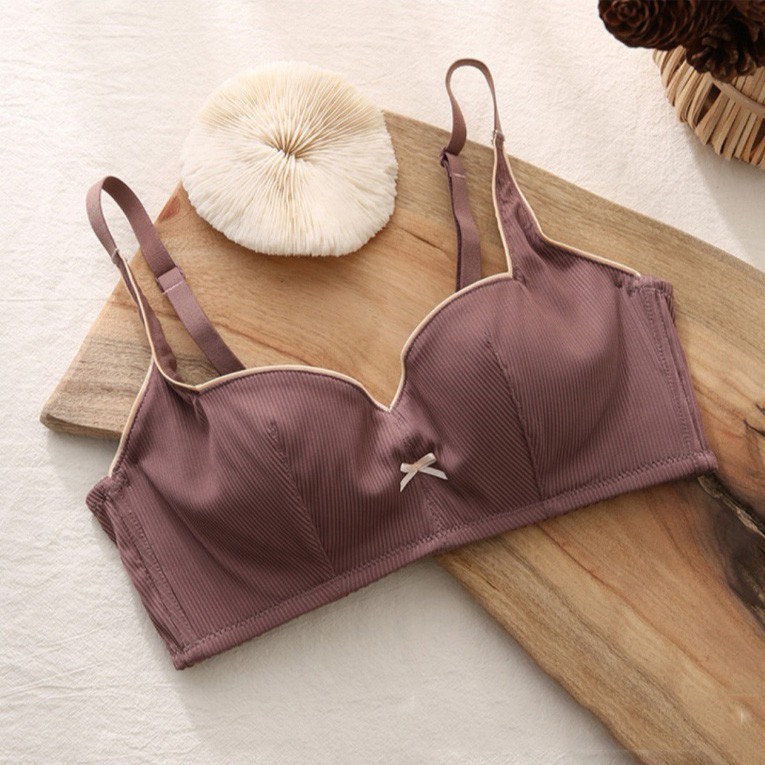 Áo Lót Không Gọng Đệm Mỏng Làm Gọn Ngực Thun Tăm B040