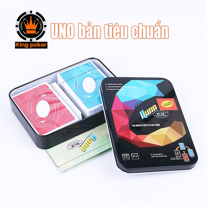 Bài Unor trắng 100% nylon kèm hộp thiếc cao cấp