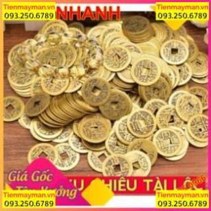 [RƯỚC LỘC] Combo 100 xu ngũ đế âm dương chiêu tài phong thủy làm đồ thờ cúng thần tài may mắn