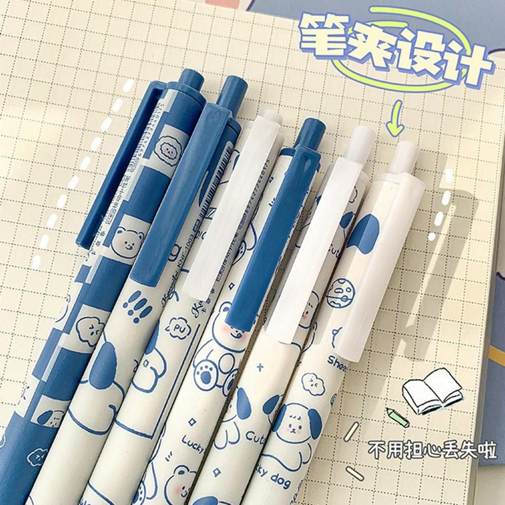 Bút Mực Gel Ngòi 0.5mm Hình Chú Chó May Mắn Dễ Thương Cho Học Sinh