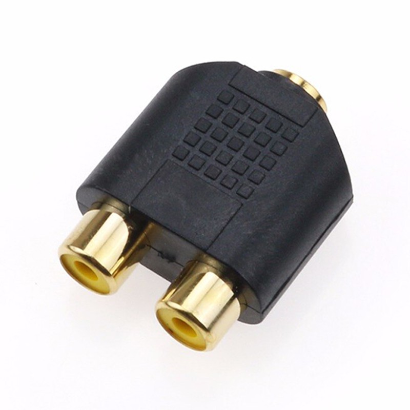 Đầu chuyển audio 3.5mm cái ra 2 đầu AV RCA cái R+L