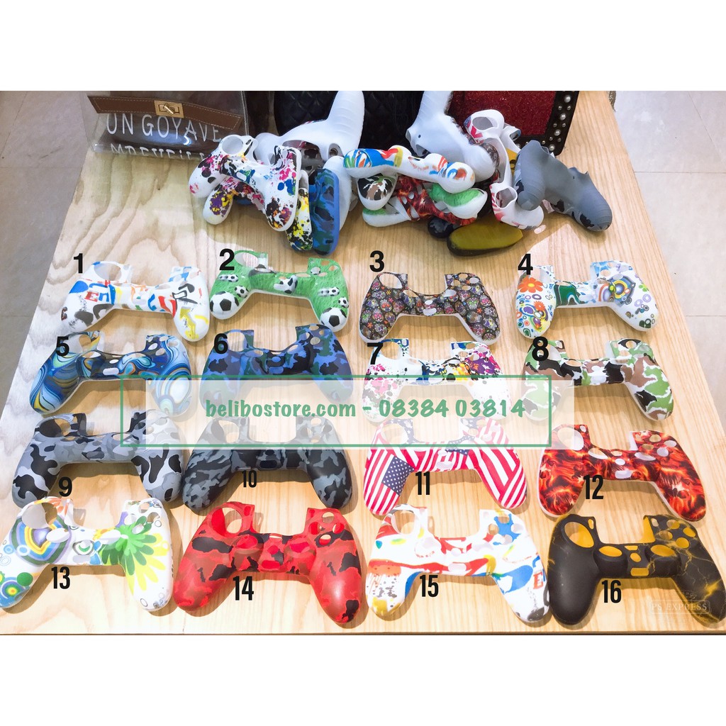 [Mã ELORDER5 giảm 10k đơn 20k] Vỏ bọc cao su silicon mềm bảo vệ tay cầm chơi game PS4 Dualshock 4