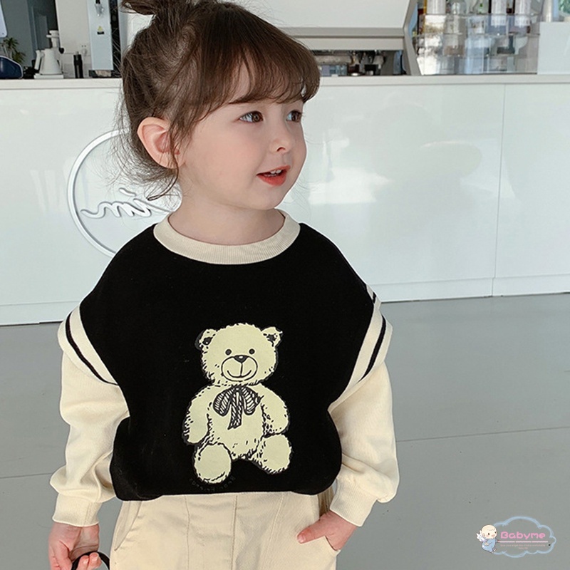 Áo Sweater Tay Dài In Họa Tiết Hoạt Hình Dễ Thương Cho Bé Gái