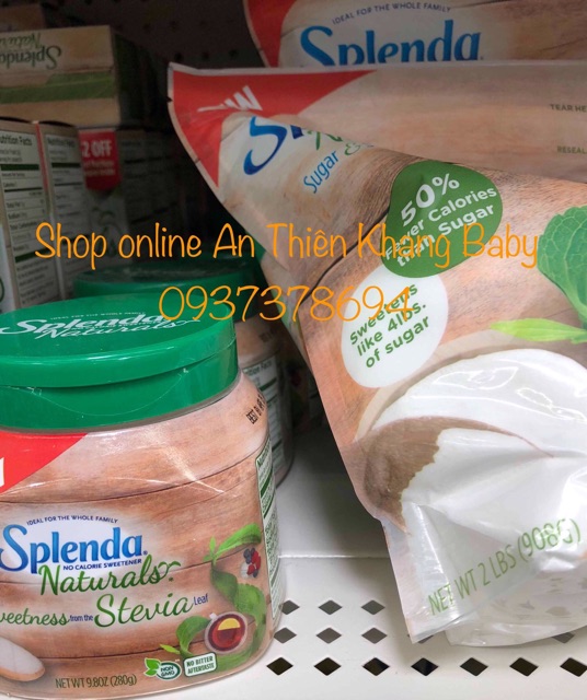 Đường splenda naturals Stevia cao cấp của Mỹ dành cho người ăn kiêng